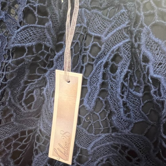 Women's NW Chelsea28 One Shoulder‎ Blue Lace Blouse S - Picture 3 of 6